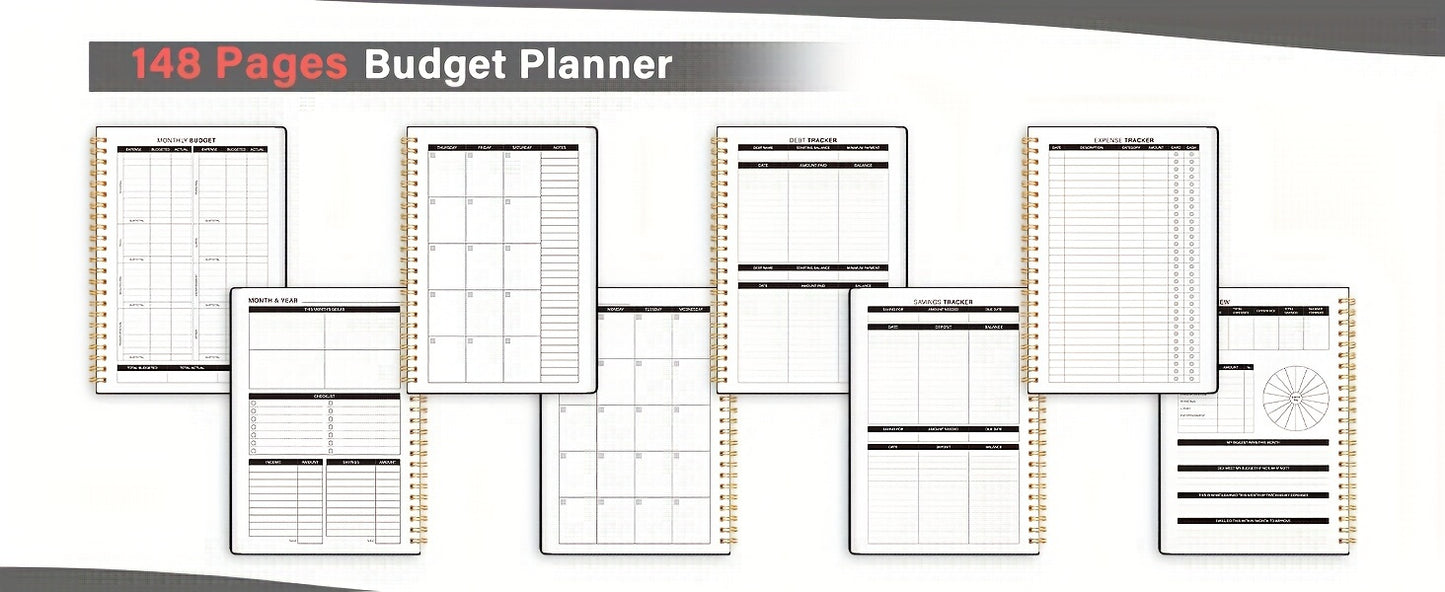 Budget Planner – A5 Undated Monthly Finance & Expense Tracker