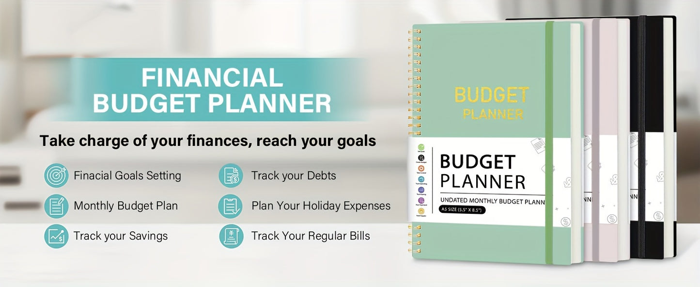 Budget Planner – A5 Undated Monthly Finance & Expense Tracker