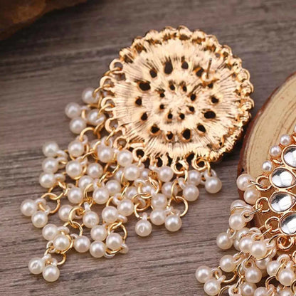 Pearl Fringe Dangle Earrings