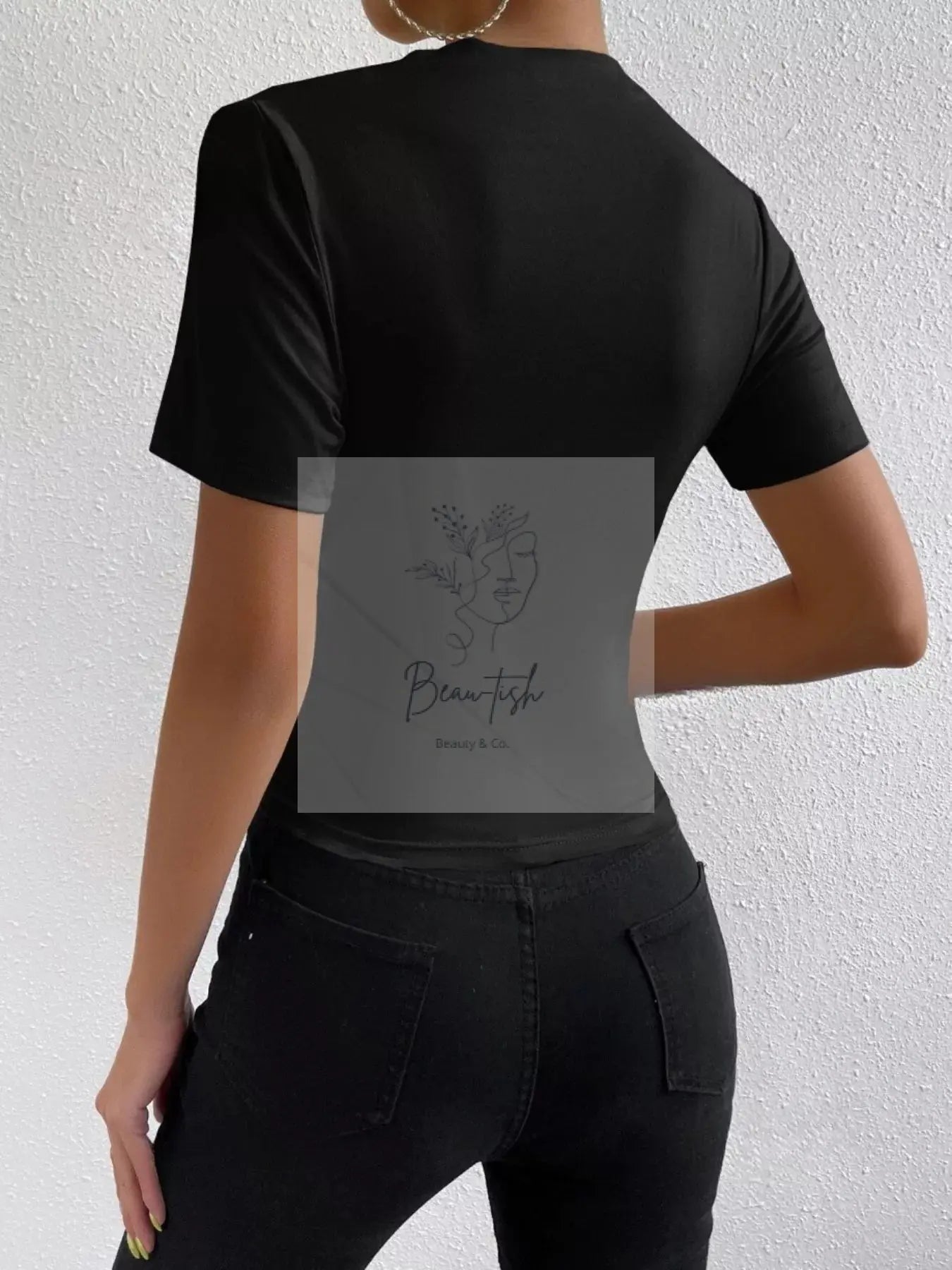 Elegant Draped Short Sleeve Top