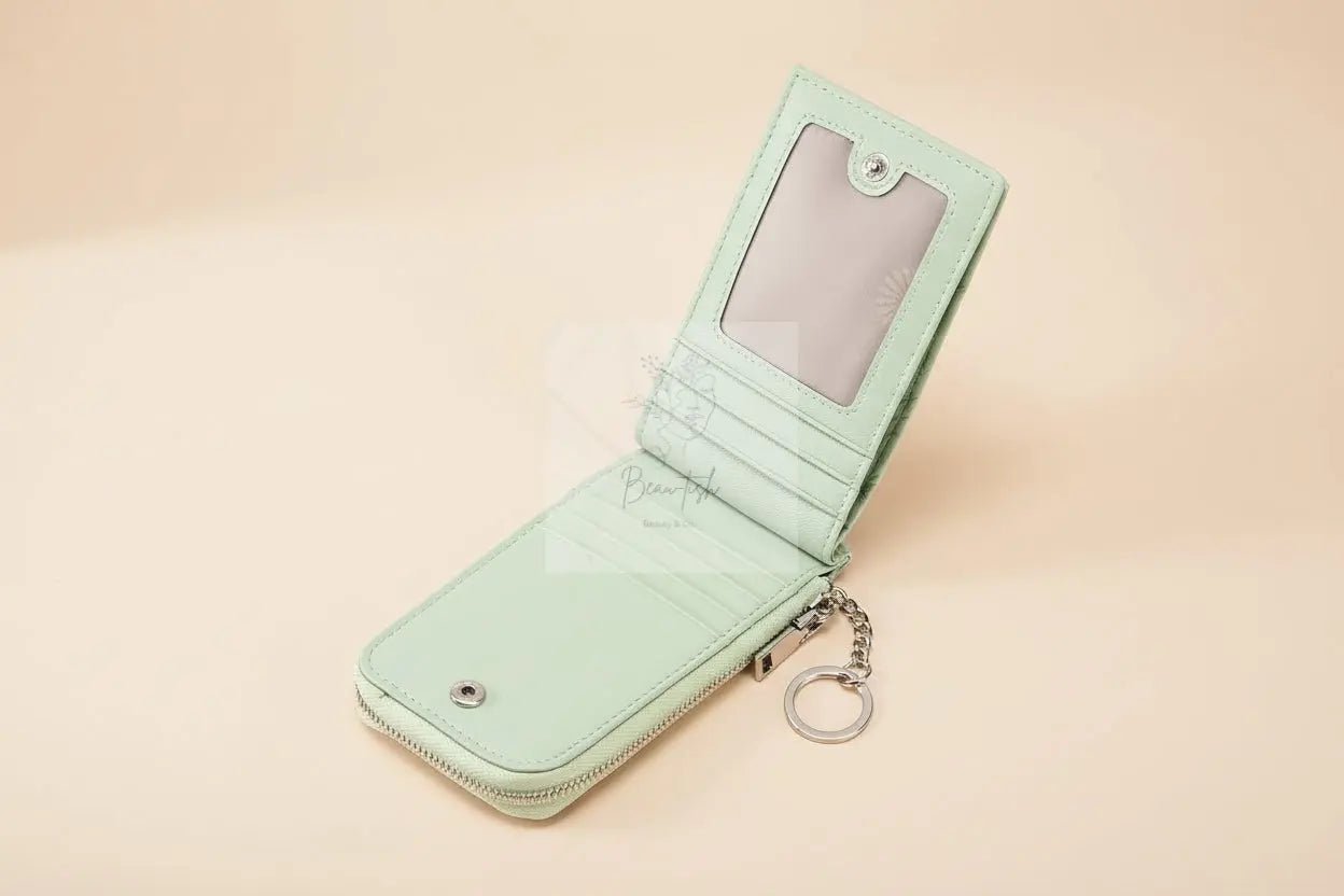Embossed Floral Leather Bifold Wallet