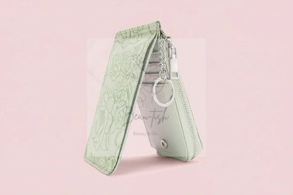 Embossed Floral Leather Bifold Wallet
