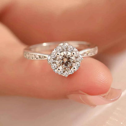 1 Carat 925 Sterling Silver Moissanite Ring