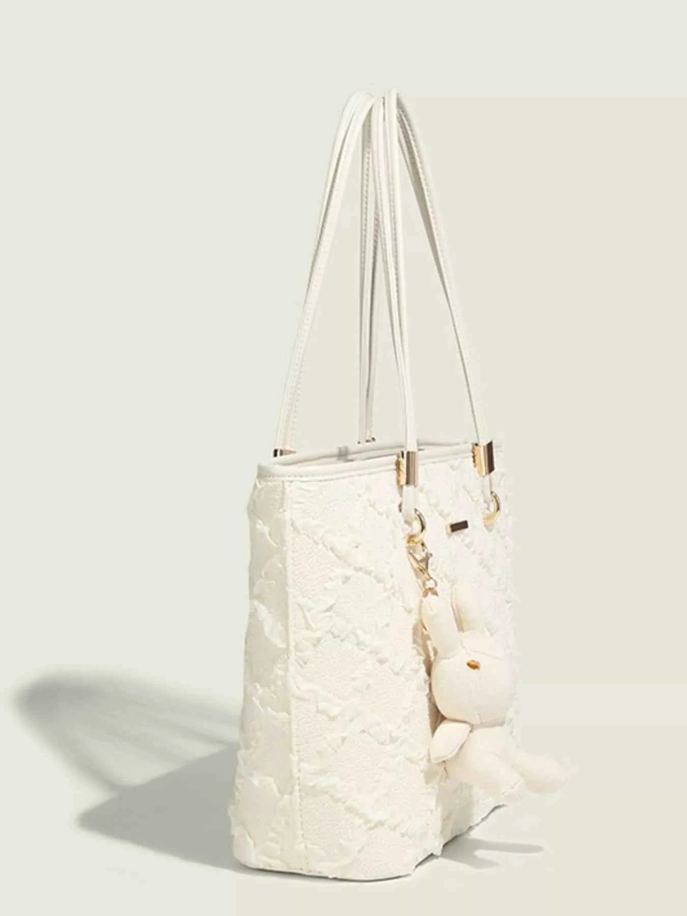 Textured Tote Shoulder Bag