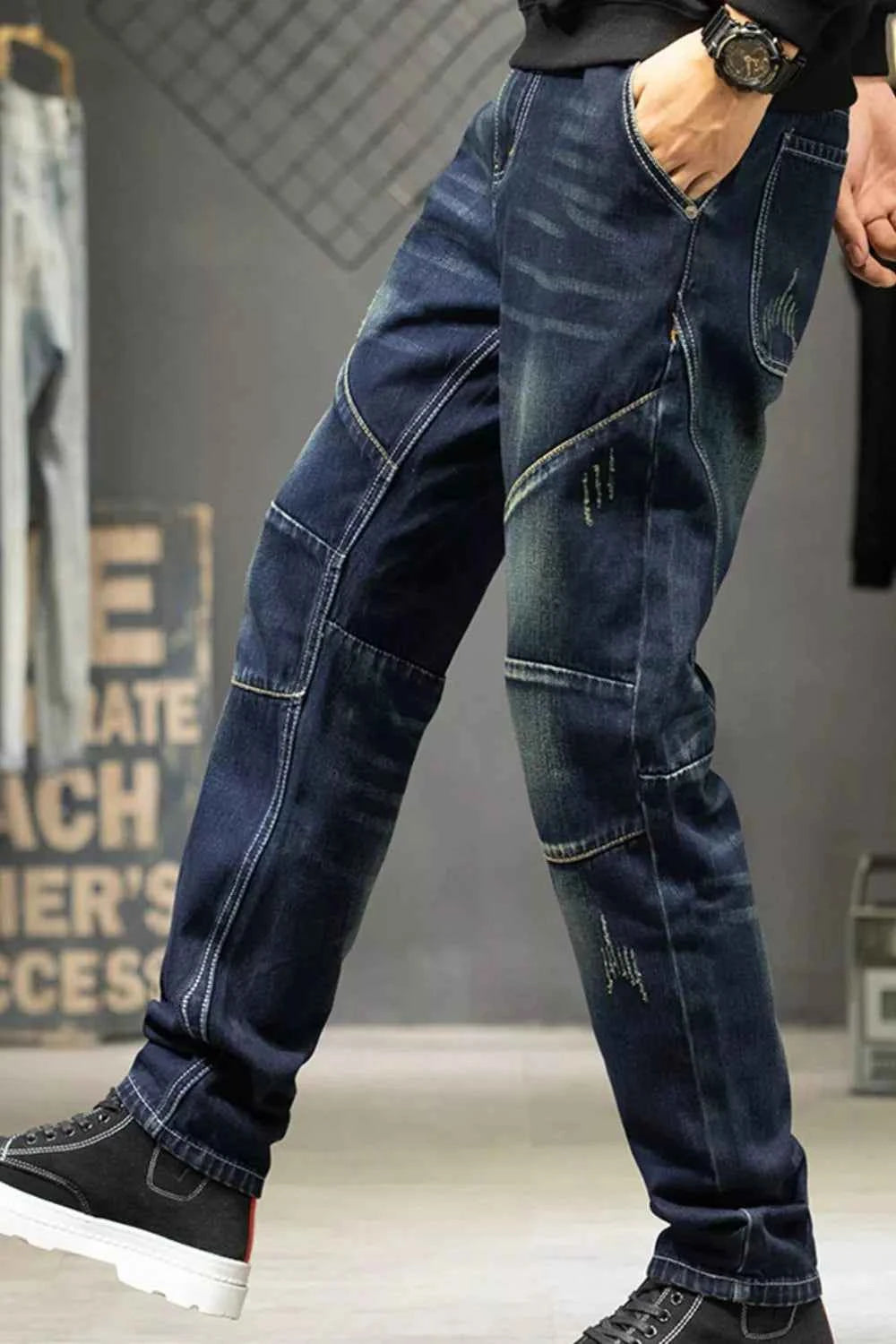 Men's Slim Fit Straight Leg Jeans
