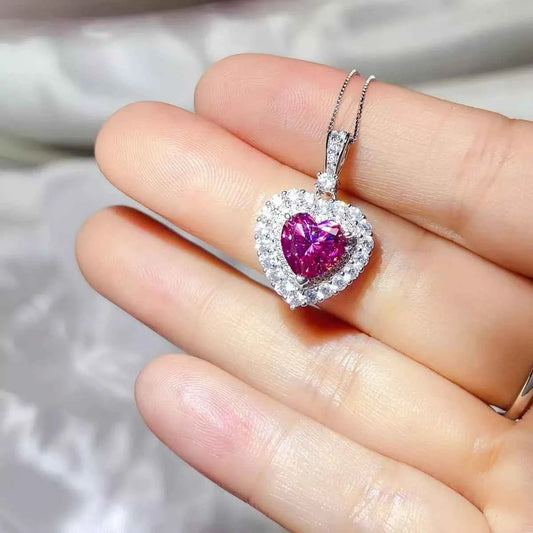 1 Carat 925 Sterling Silver Moissanite Necklace