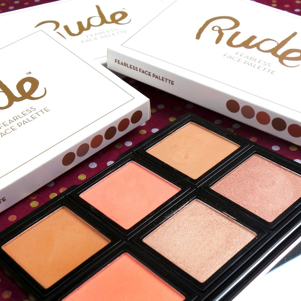 RUDE Fearless Face Palette 0.634 oz