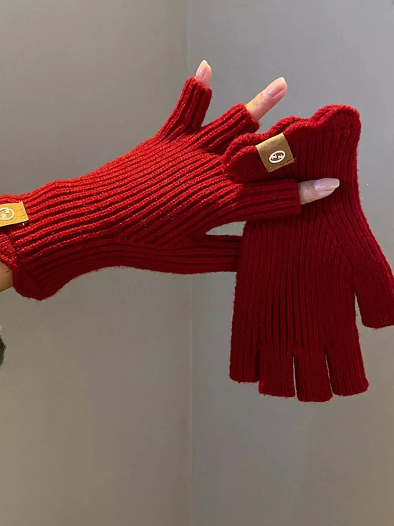 Fingerless Knitted Gloves
