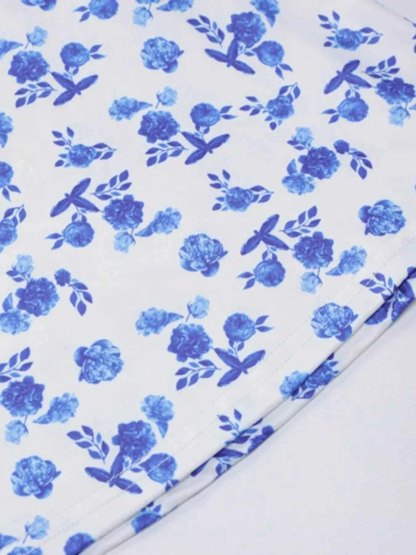Floral Print Tie Strap Bodycon Maxi Dress
