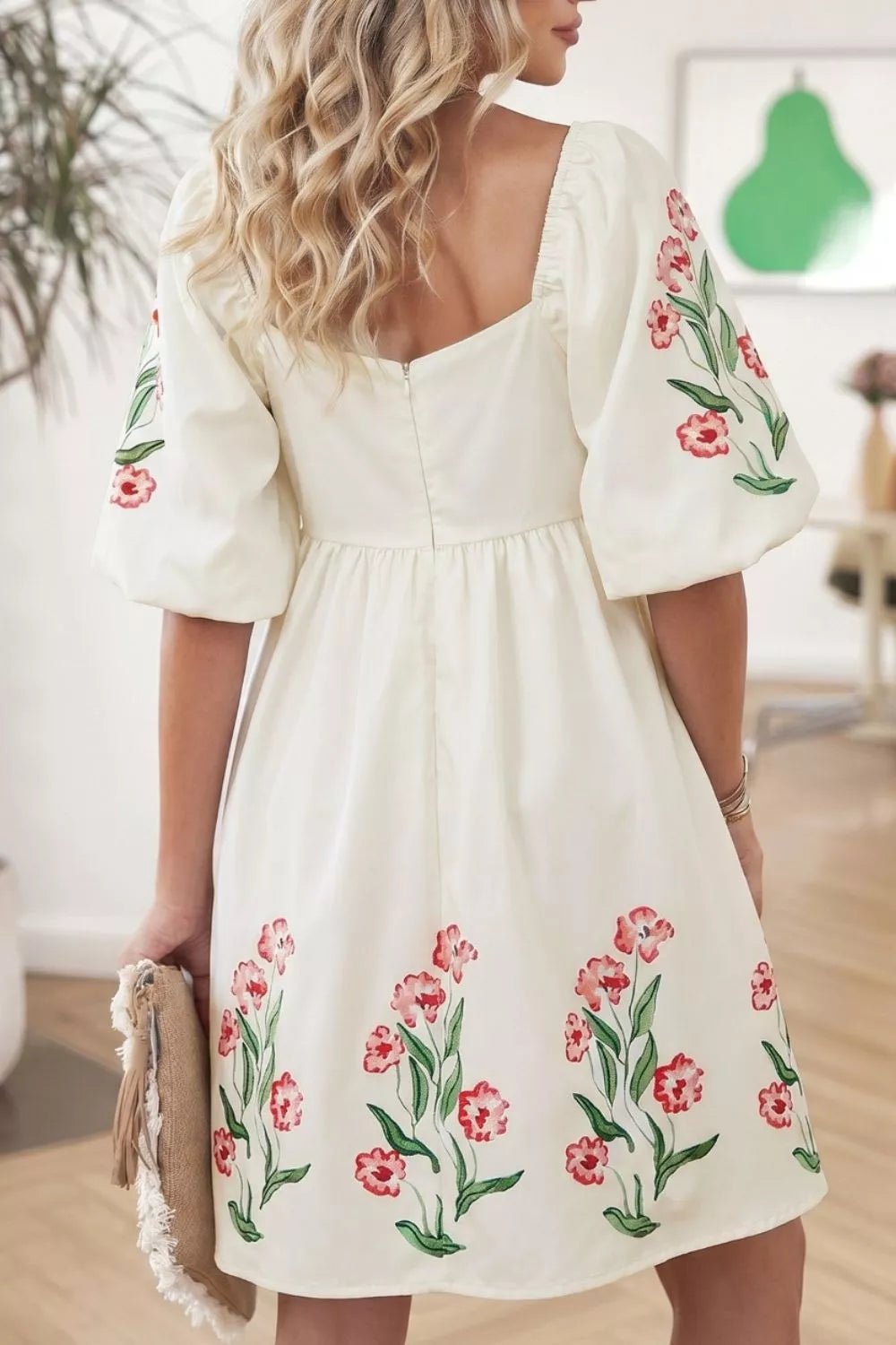 Floral Puff Sleeve Dress