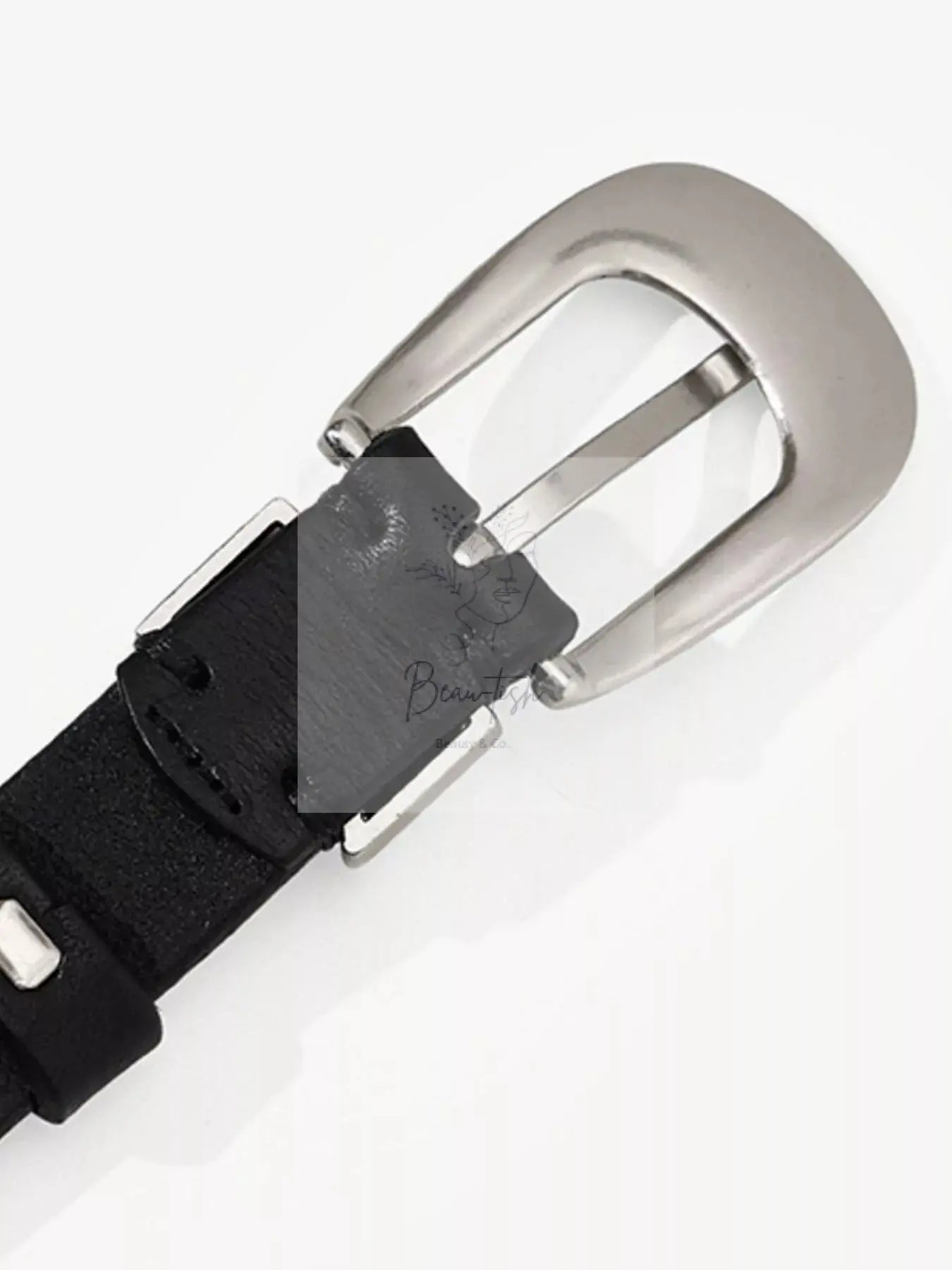 Flower Adjustable Leather Belt