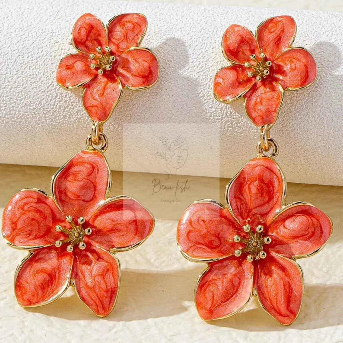 Flower Dangle Earrings