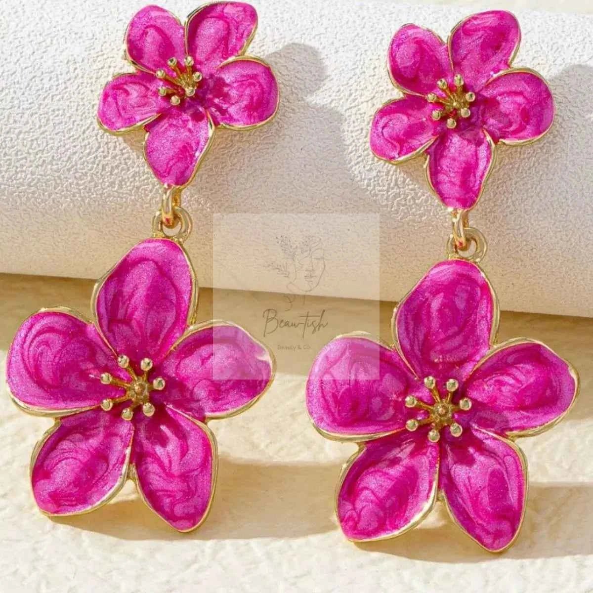 Flower Dangle Earrings