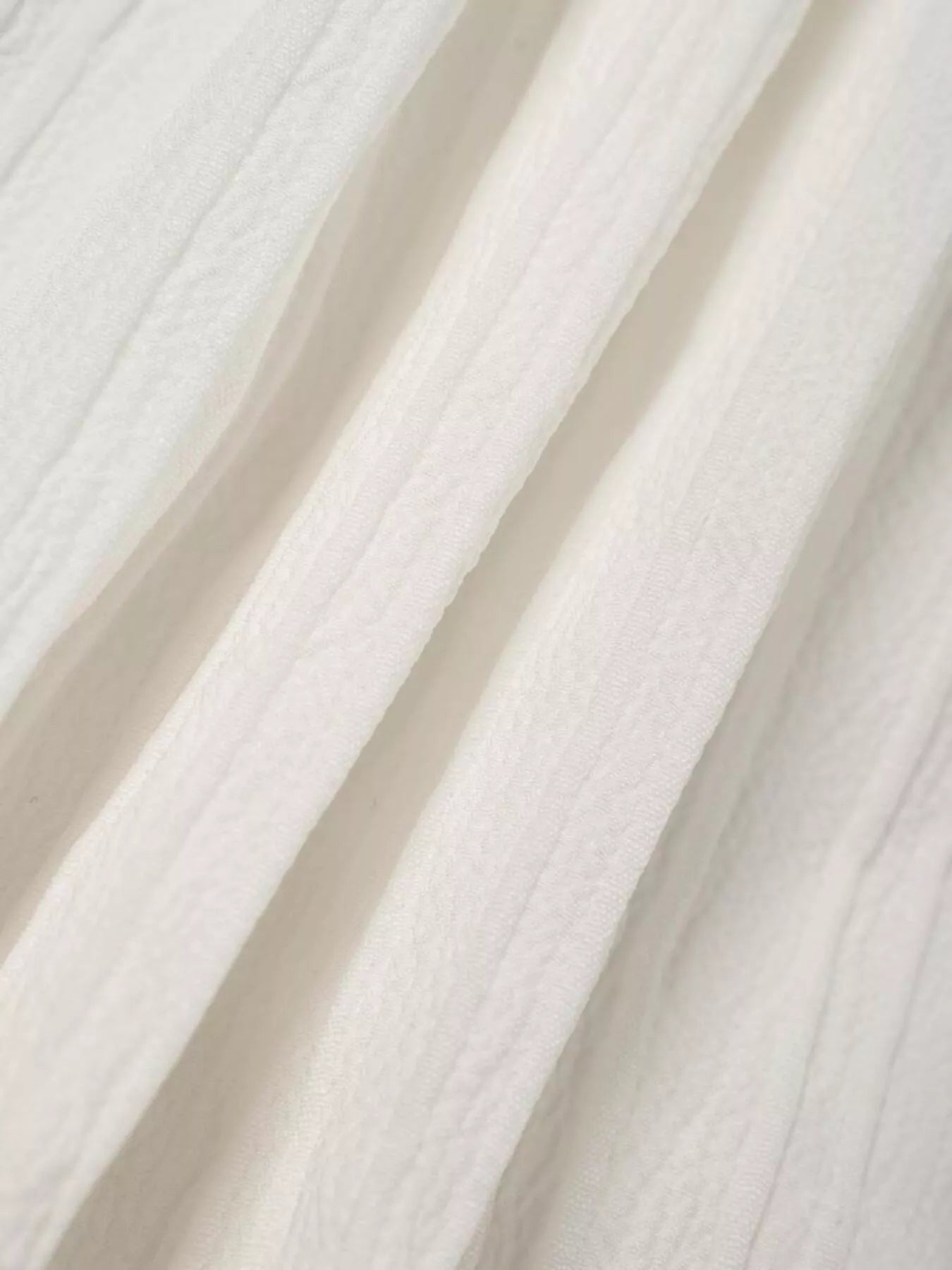 Ruched Polyester Maxi Skirt