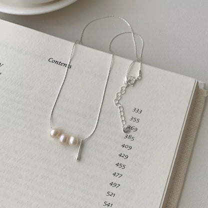 Freshwater Pearl 925 Sterling Silver Necklace