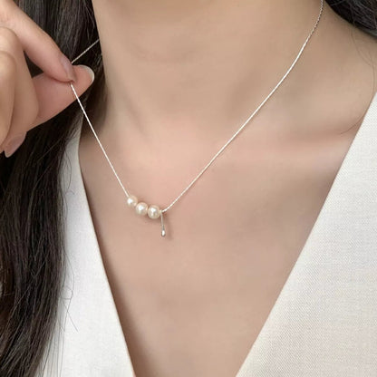 Freshwater Pearl 925 Sterling Silver Necklace