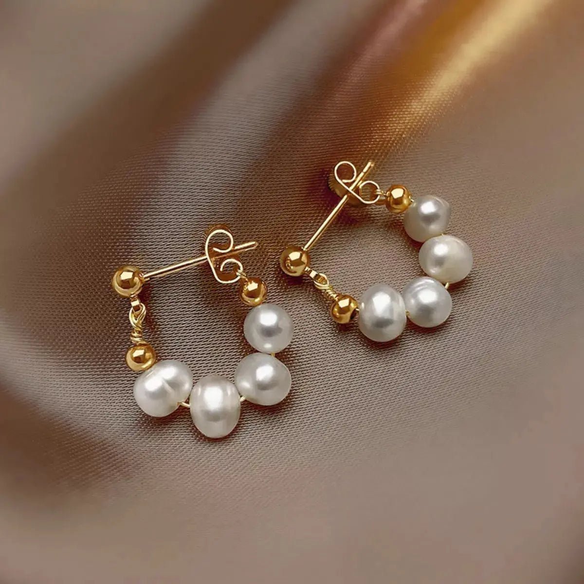 Freshwater Pearl Hoop Earrings