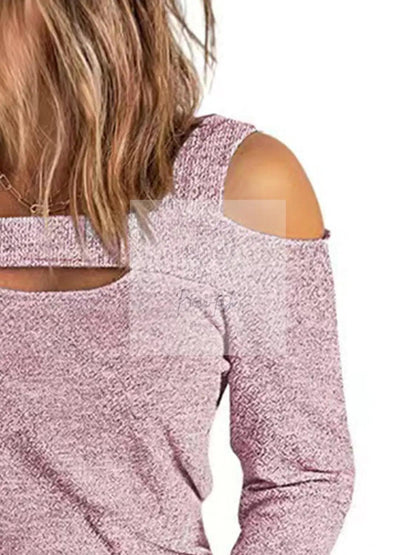 Full Size Cutout Cold Shoulder Blouse