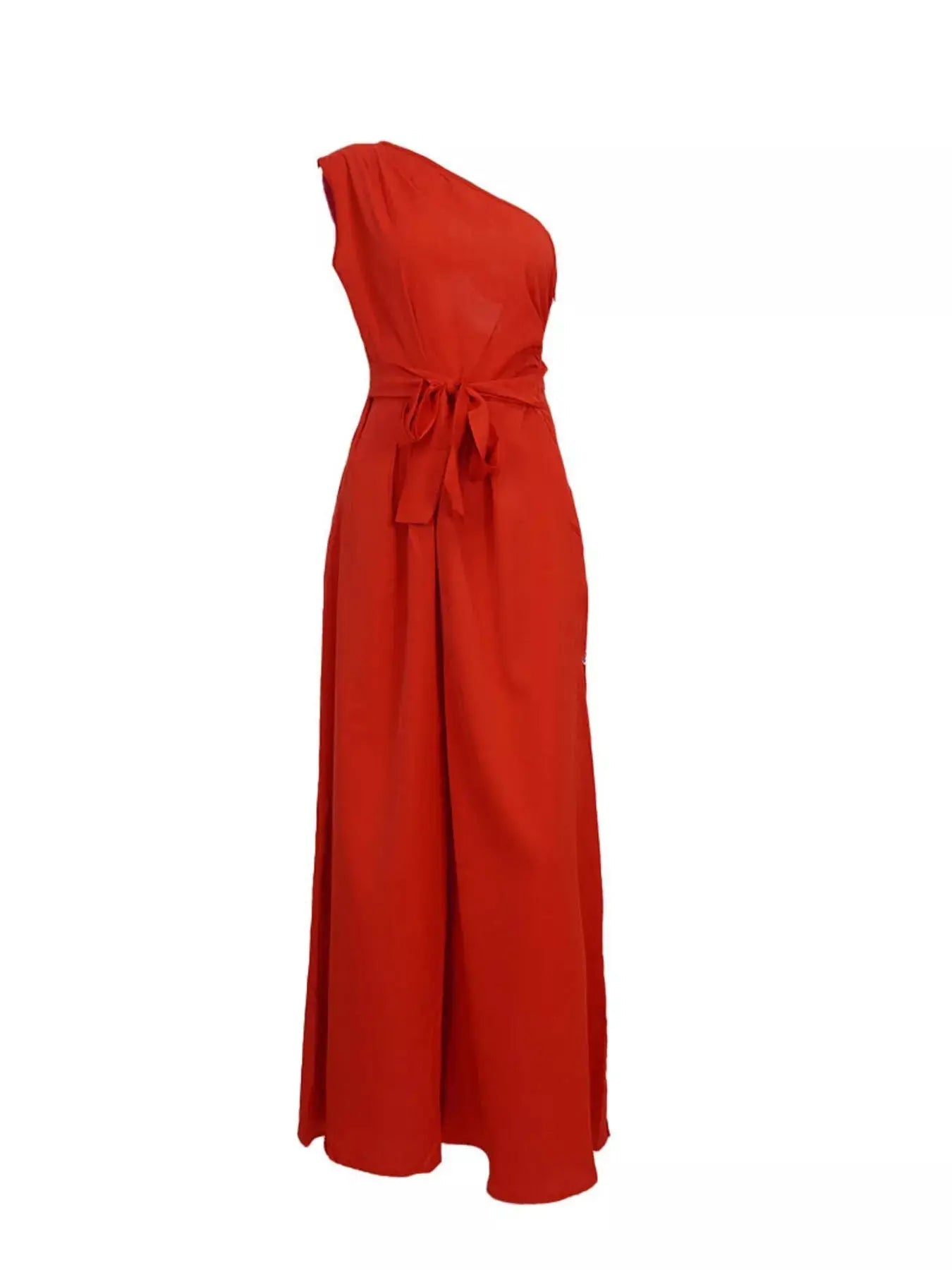 Full Size One-Shoulder Wide Leg Jumpsuit Plus Size