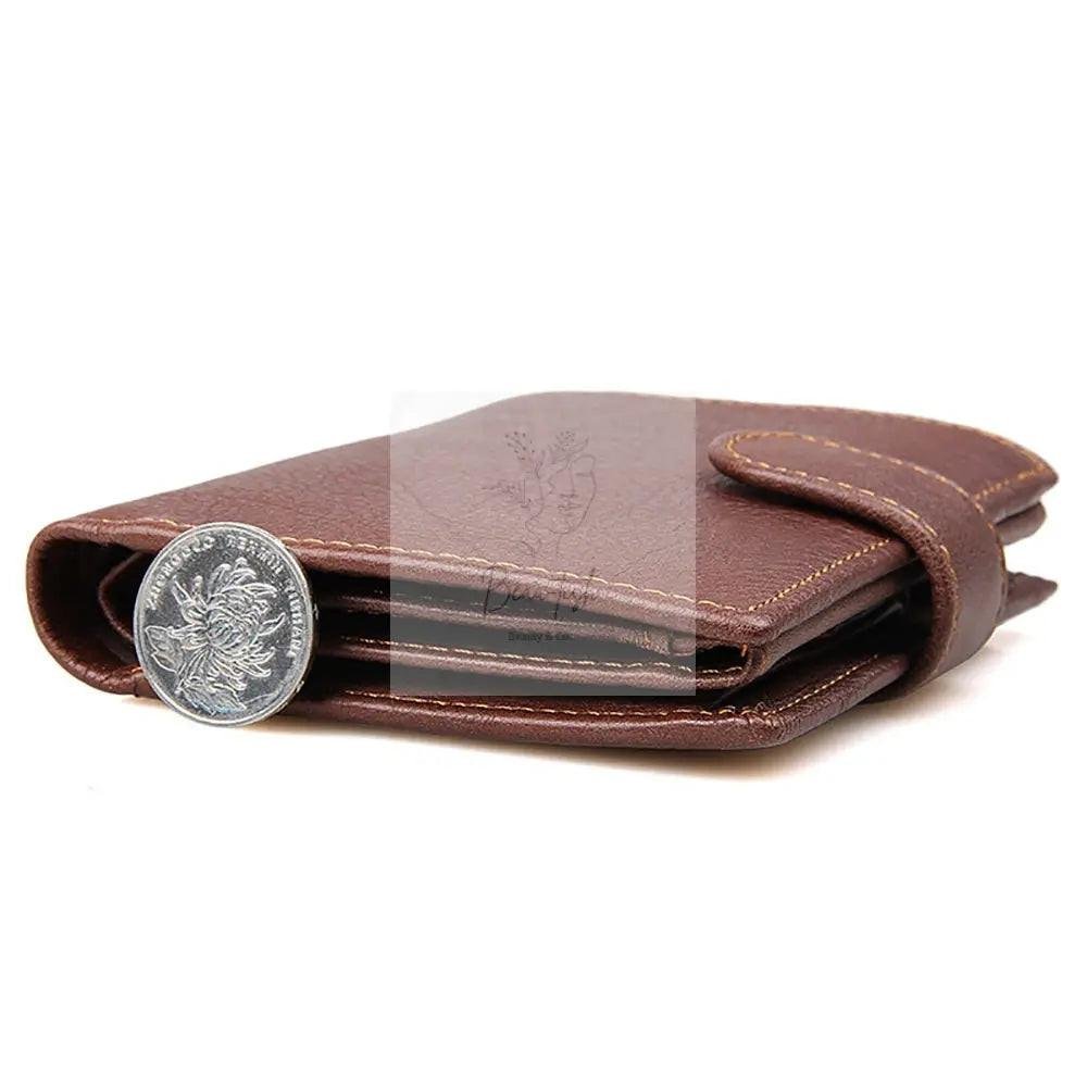 Genuine leather men wallets High-quality Multi card short wallet Men's Cow Leather RFID Card Holder