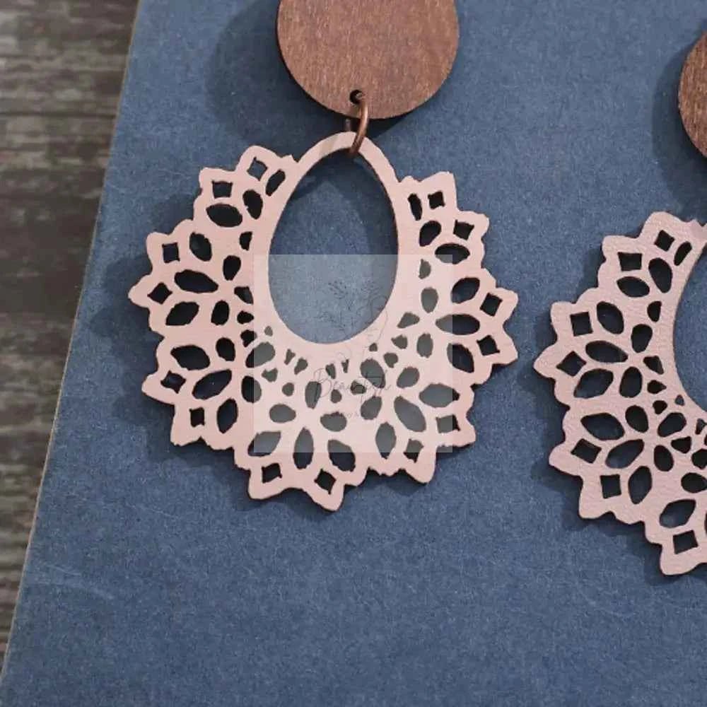 Geometric Cutout Dangle Earrings