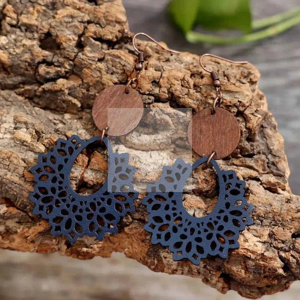 Geometric Cutout Dangle Earrings