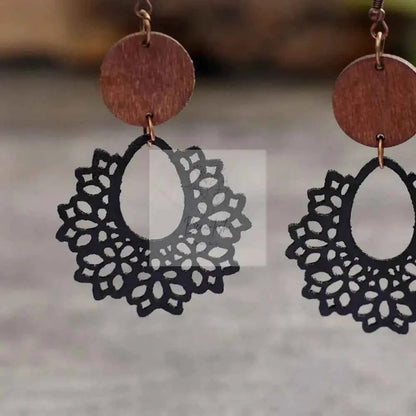 Geometric Cutout Dangle Earrings