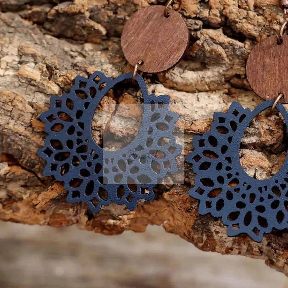Geometric Cutout Dangle Earrings
