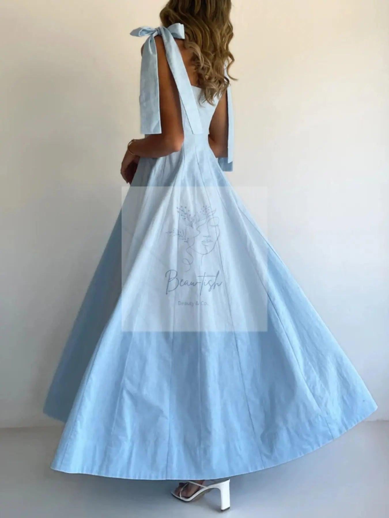 Gradient Tie Shoulder Maxi Dress