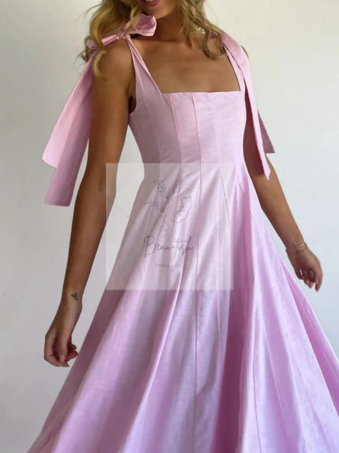Gradient Tie Shoulder Maxi Dress