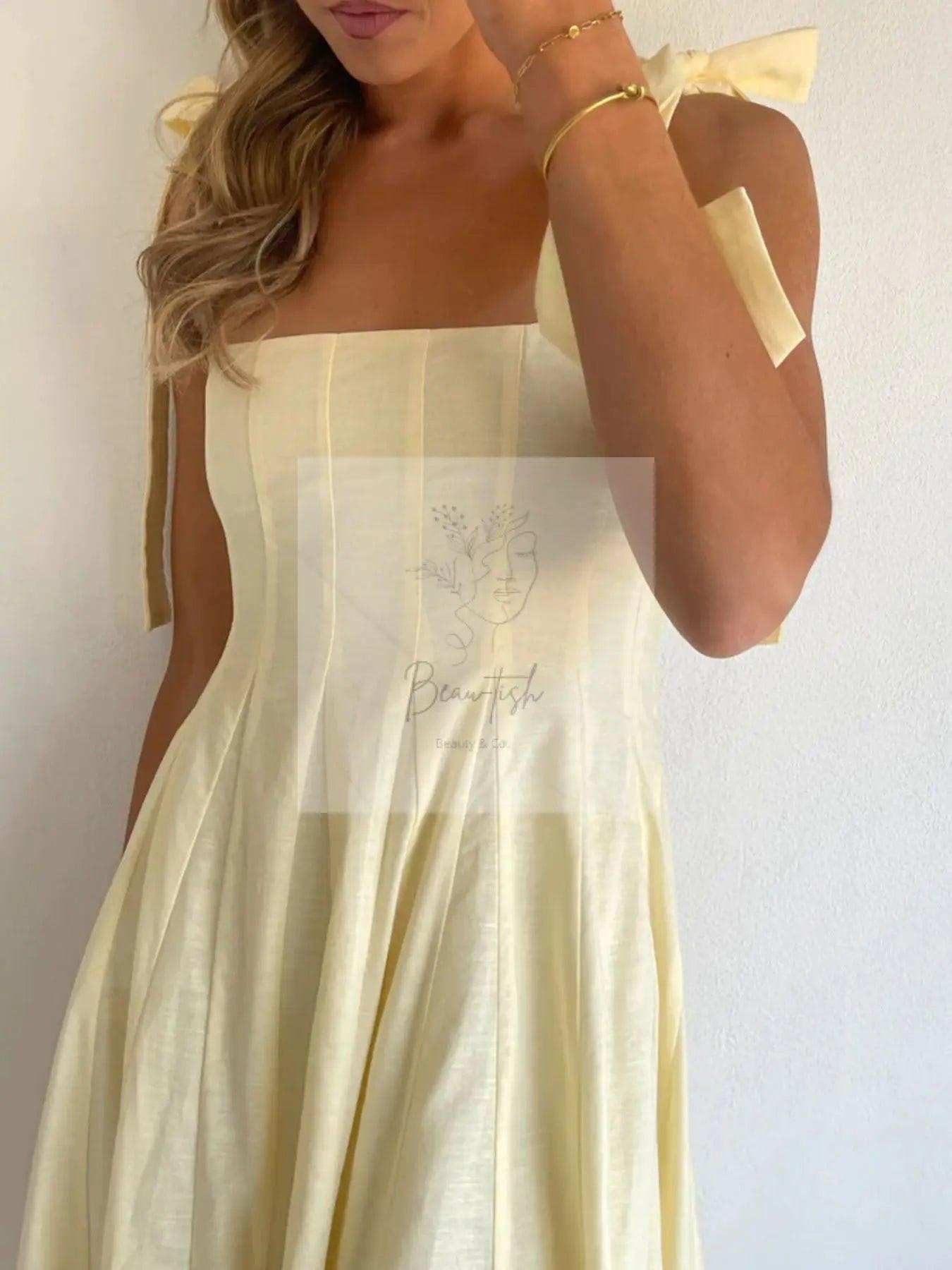 Gradient Tie Shoulder Maxi Dress