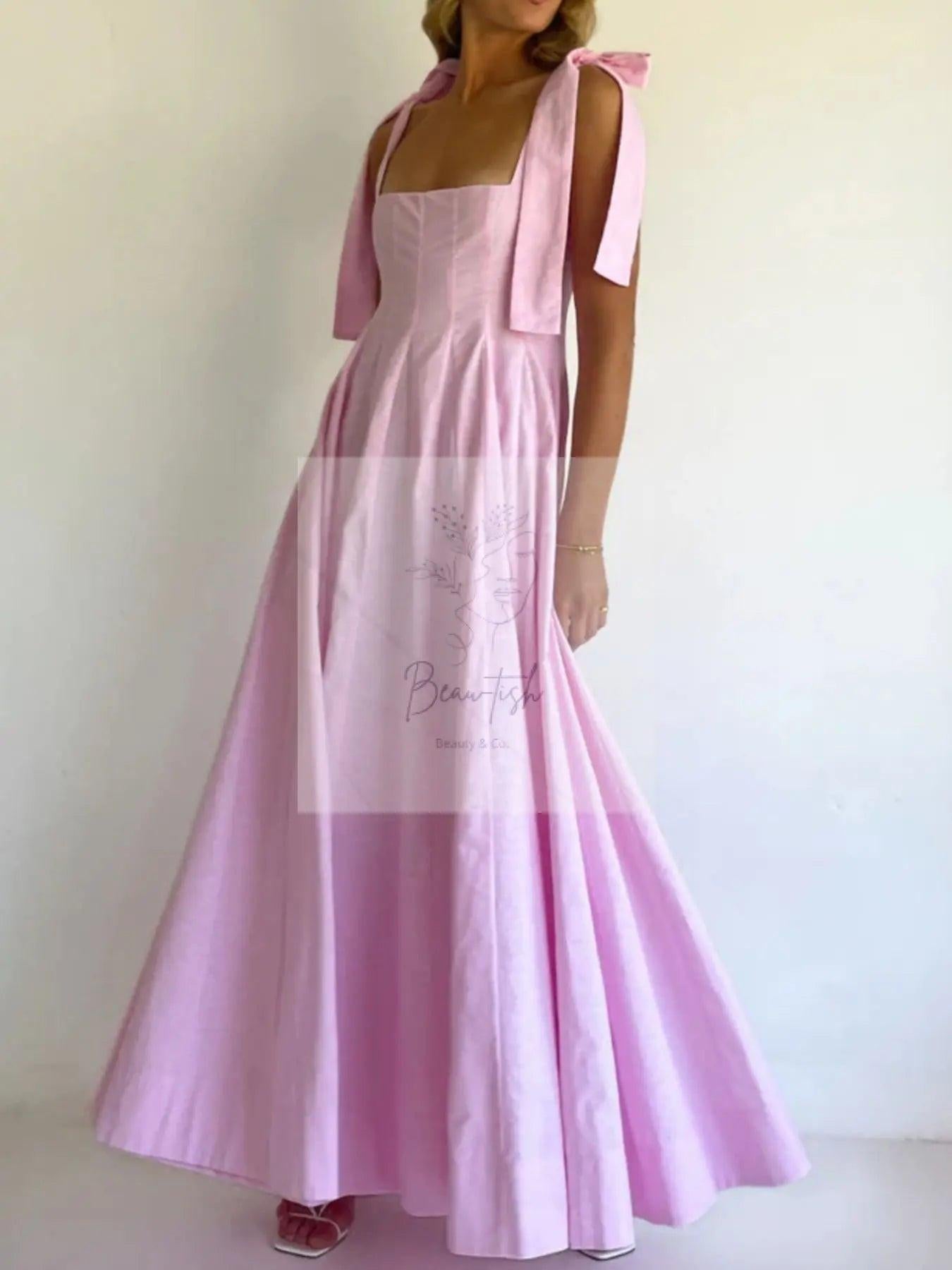 Gradient Tie Shoulder Maxi Dress