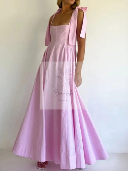 Gradient Tie Shoulder Maxi Dress