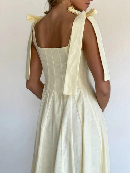 Gradient Tie Shoulder Maxi Dress