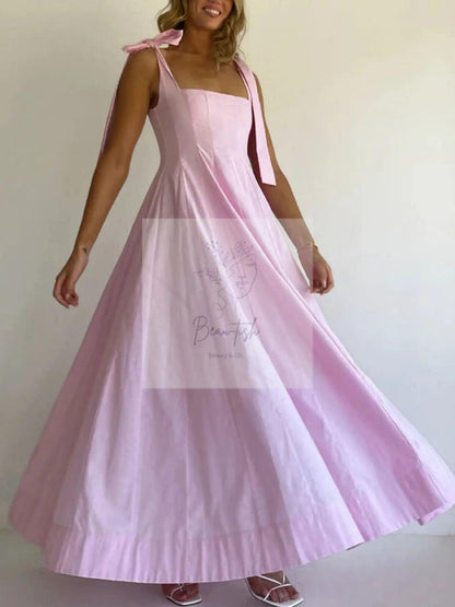 Gradient Tie Shoulder Maxi Dress