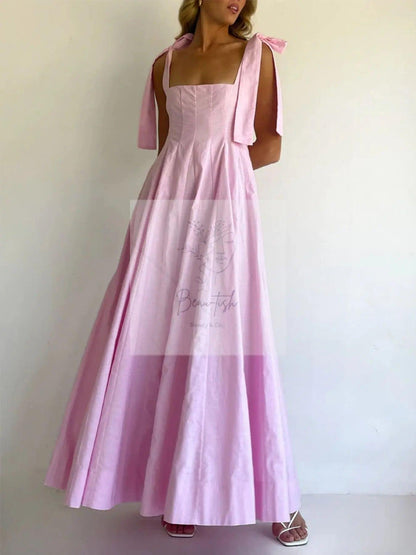 Gradient Tie Shoulder Maxi Dress