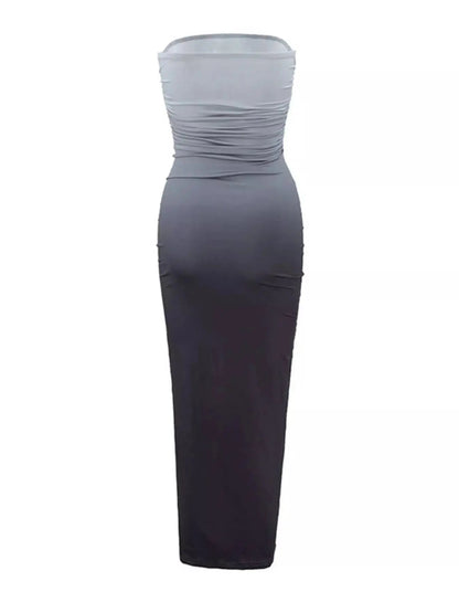 Gradient Tube Bodycon Midi Dress