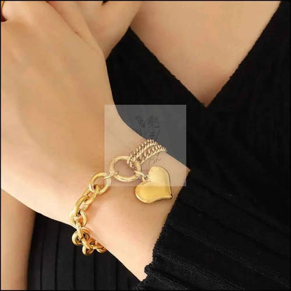Half Chunky Chain Titanium Steel Bracelet
