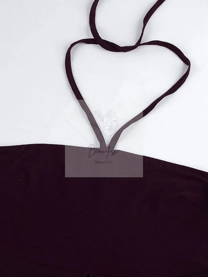 Halter Neck Asymmetrical Hem Cami