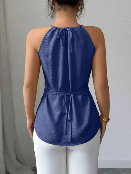Halter Neck Crisscross Cami