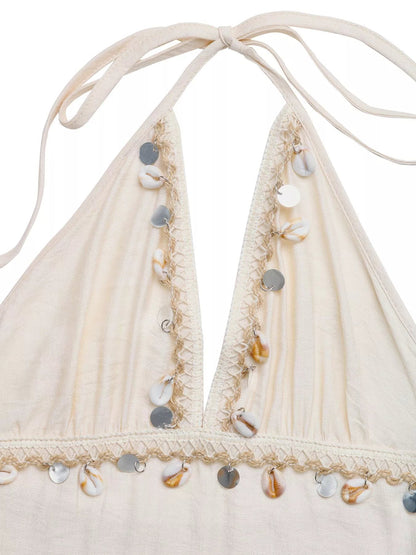 Halter Neck Tiered Dress
