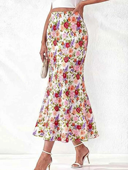 High-Waisted Mermaid Midi Skirt