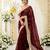 Women's Satin Silk Blend Sequin Embroidered Saree with Blouse