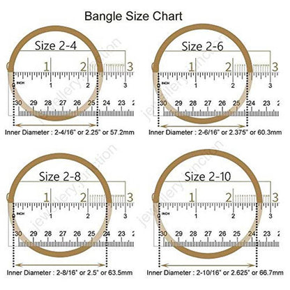 9blings Silver Plated Latkan Kada Bangles Set of 2