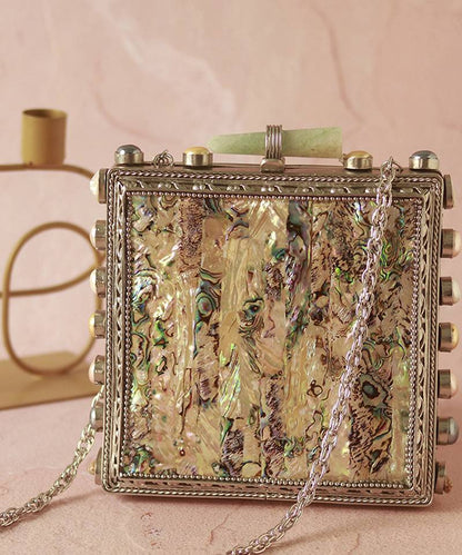 Mother of Pearl Gold Clutch