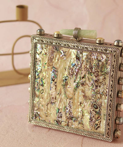 Mother of Pearl Gold Clutch