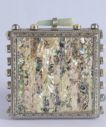 Mother of Pearl Gold Clutch