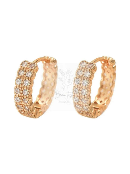 Inland Zircon Hoop Earrings