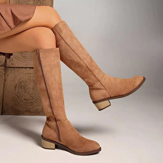 Knee - High Block Heel Boots