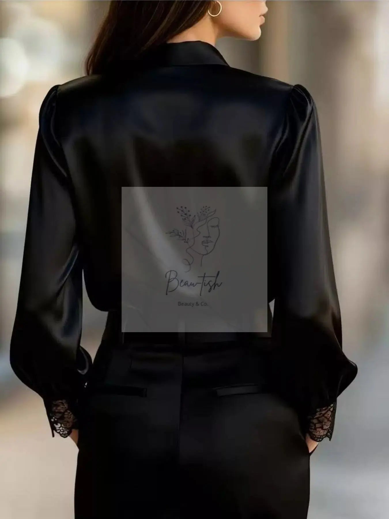 Lace Detail Long Sleeve Shirt